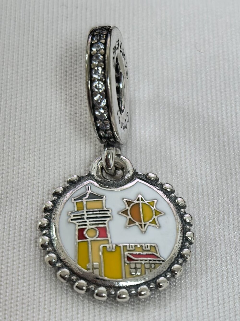 Pandora Caribbean Beach Resort Charm Pendant, S925 Silver Jewelry